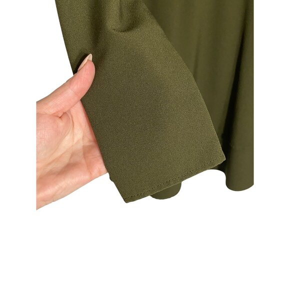 Hutch Cami Mini Dress Long Sleeves Green Tiered-sz 4 - Picture 3 of 10